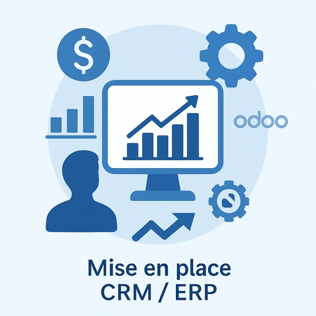 Mise en place CRM / ERP Illustration DAF freelance pour PME - ERP Odoo